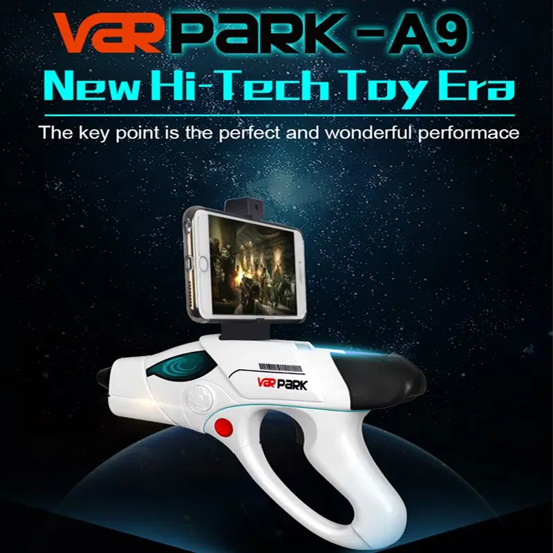 A9 smart panoramic home game mobile phone 4D somatosensory real shooting AR game gun Bluetooth matching simulation game
A9 smart panoramic home game mobile phone 4D somatosensory real shooting AR game gun Bluetooth matching simulation game