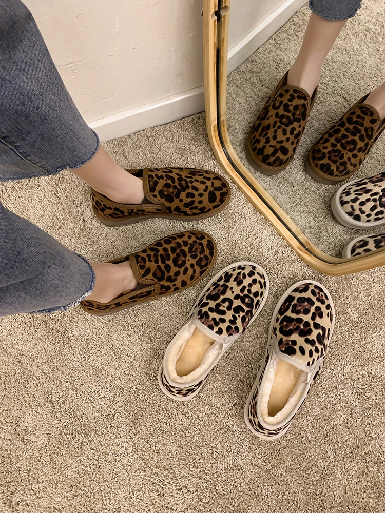 Women's Shoes Snow Boots 2021 Winter New Style Plus Velvet Fashion Warmth Thick-soled Non-slip Leopard-print Cotton Shoes
Women's Shoes Snow Boots 2021 Winter New Style Plus Velvet Fashion Warmth Thick-soled Non-slip Leopard-print Cotton Shoes