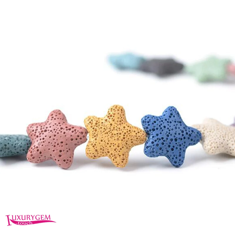 Natural Multicolor Lava Rock Stone Spacer Loose Beads 20/23/40mm Pentagram Shape DIY Jewelry Making 10Pcs wk428
Natural Multicolor Lava Rock Stone Spacer Loose Beads 20/23/40mm Pentagram Shape DIY Jewelry Making 10Pcs wk428