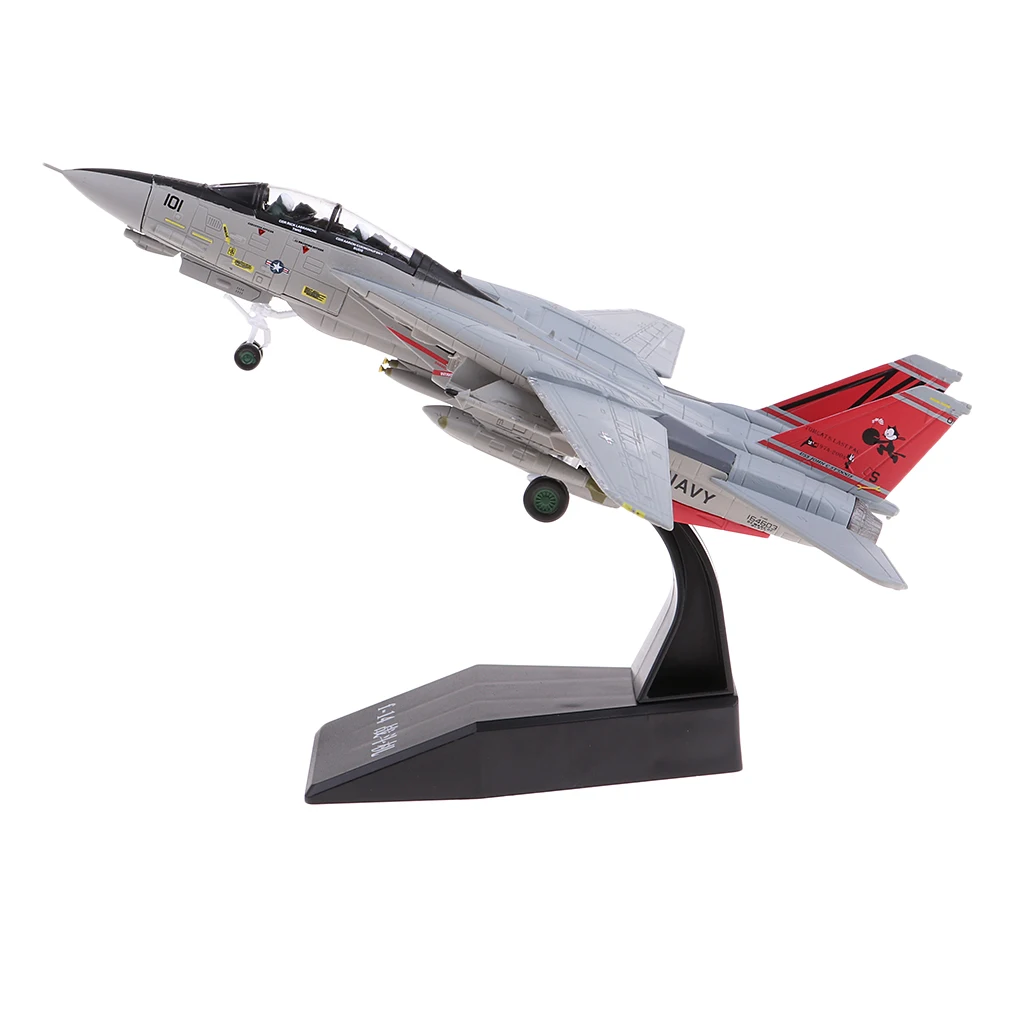 1/100 США F 14 Истребитель Самолет Модель W/Дисплей Стенд подарок для детей| |