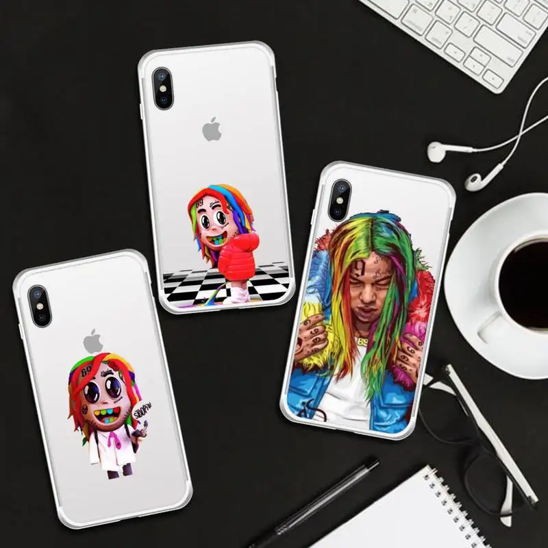 Tekashi 6ix9ine SixNine 69 Phone Case Transparent for iPhone 6 7 8 11 12 s mini pro X XS XR MAX Plus cover mobile bags
Tekashi 6ix9ine SixNine 69 Phone Case Transparent for iPhone 6 7 8 11 12 s mini pro X XS XR MAX Plus cover mobile bags