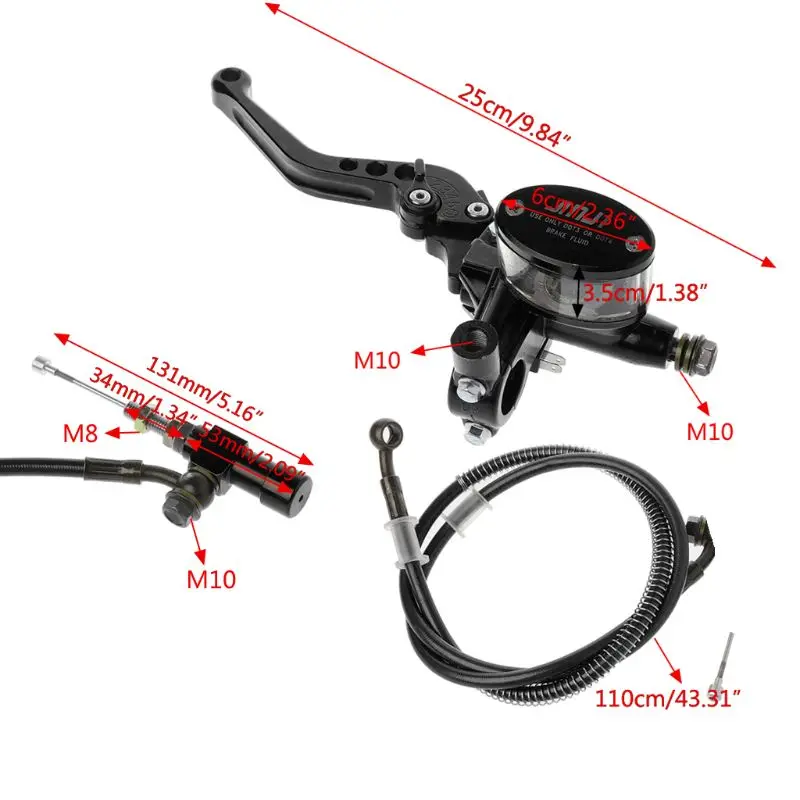 Durable CNC aluminum Motorcycle Hydraulic Clutch Kit Lever Master Cylinder Knitting Oil Hose 125 ~ 250cc
Durable CNC aluminum Motorcycle Hydraulic Clutch Kit Lever Master Cylinder Knitting Oil Hose 125 ~ 250cc