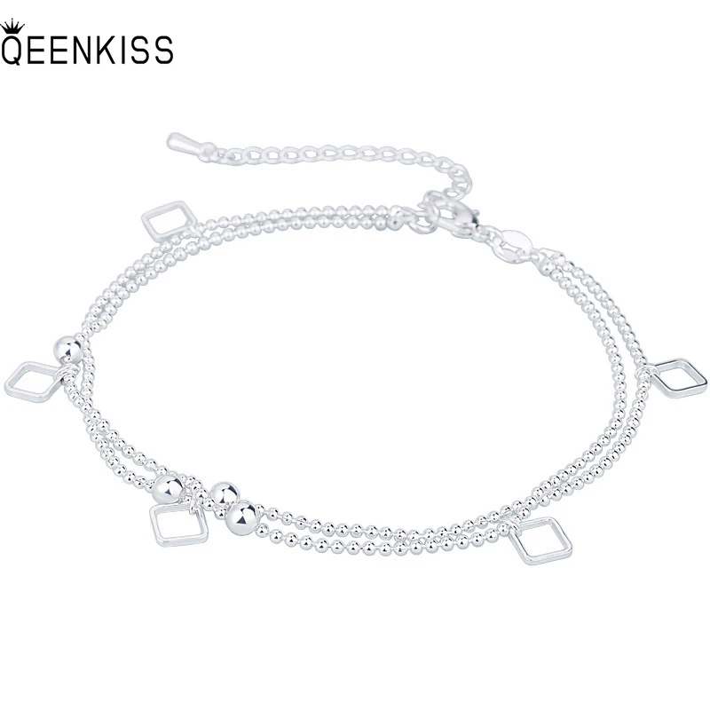 QUEENKISS BT624 Fine Jewelry Wholesale Fashion Lady Girl Birthday Wedding Gift Round Square 925 Sterling Silver Pendant Bracelet
QUEENKISS BT624 Fine Jewelry Wholesale Fashion Lady Girl Birthday Wedding Gift Round Square 925 Sterling Silver Pendant Bracelet