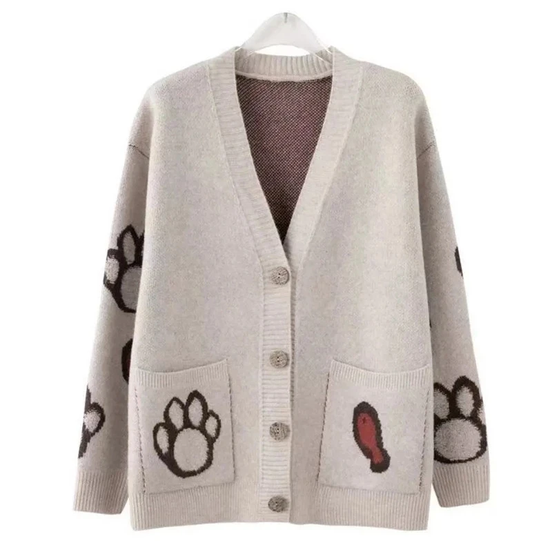 Women Sweate Cardigan Spring Autumn New Retro Embroidered V-Neck Single-breasted Top Loose Fashion Commuter Female Clothing 455
Women Sweate Cardigan Spring Autumn New Retro Embroidered V-Neck Single-breasted Top Loose Fashion Commuter Female Clothing 455