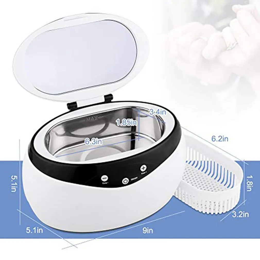 Mini Ultrasonic Jewelry Cleaner Mini Portable Jewelry Cleaner Electric Eyeglass Cleaner White Ultrasonic Cleaner Household
Mini Ultrasonic Jewelry Cleaner Mini Portable Jewelry Cleaner Electric Eyeglass Cleaner White Ultrasonic Cleaner Household