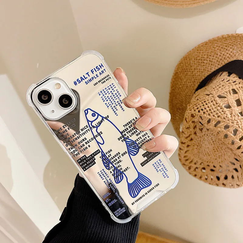 SALT FISH Mirror Phone Case for iphone 11 Pro XR X XS Max 12 13 6 8 7 Plus SE 2020 Shockproof Soft TPU Silicone Clear Case Cover
SALT FISH Mirror Phone Case for iphone 11 Pro XR X XS Max 12 13 6 8 7 Plus SE 2020 Shockproof Soft TPU Silicone Clear Case Cover