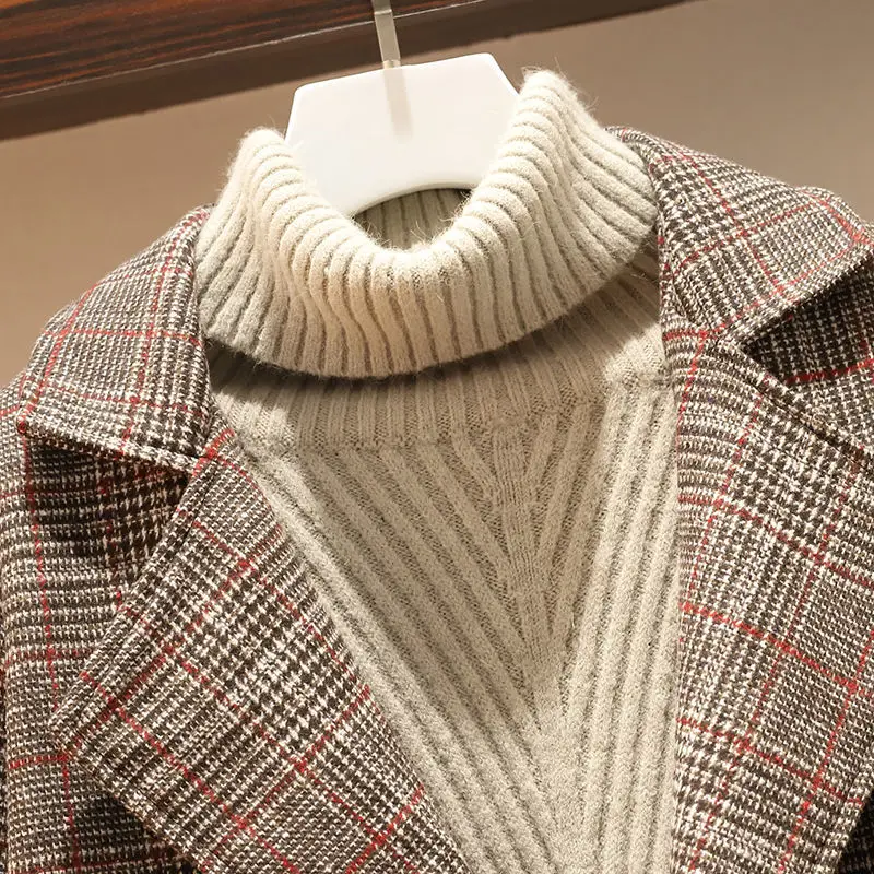 2021 Spring and Autumn New Fat Sister Covering Belly Looks Thin, Western Style, Medium and Long Woolen Coat
2021 Spring and Autumn New Fat Sister Covering Belly Looks Thin, Western Style, Medium and Long Woolen Coat