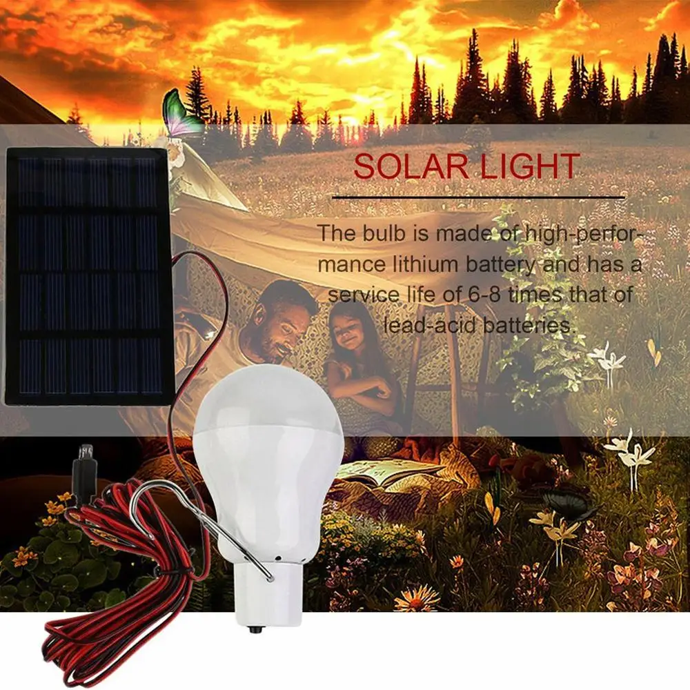 Solar Charging LED Light Outdoor Camping Light Camping Tent Fishing Hiking Lighting Household Portable Rechargeable Light
Solar Charging LED Light Outdoor Camping Light Camping Tent Fishing Hiking Lighting Household Portable Rechargeable Light