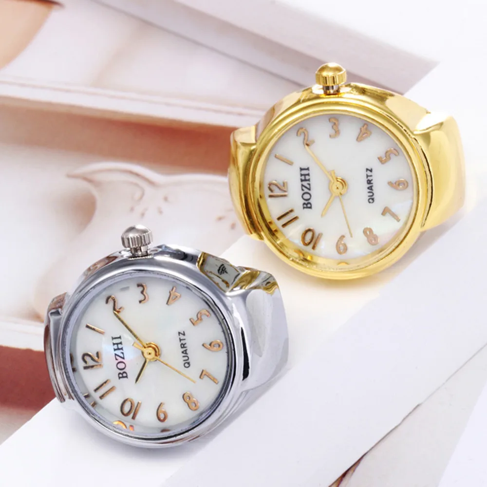 Quartz Analog Watch Women Mens Finger Ring Watch Quartz Movement Adjustable Stainless Steel Band Fashion Ring Elastic Band
Quartz Analog Watch Women Mens Finger Ring Watch Quartz Movement Adjustable Stainless Steel Band Fashion Ring Elastic Band