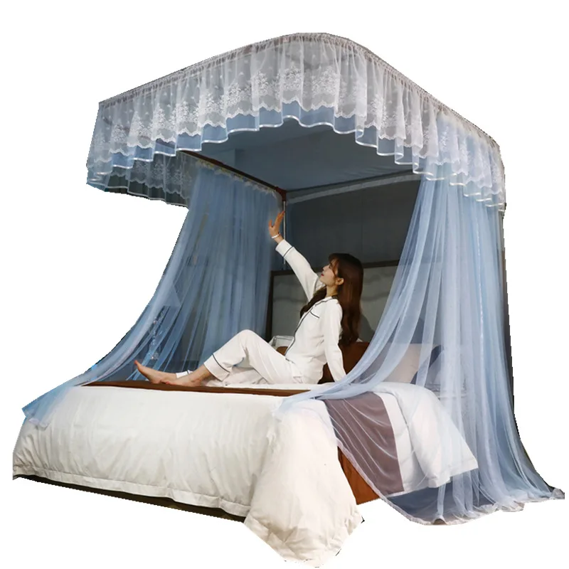 U-Shaped Track Rail Mosquito Net Princess-Style Three-Door New Floor-Type Mosquito Net room decor canopy bed tent
U-Shaped Track Rail Mosquito Net Princess-Style Three-Door New Floor-Type Mosquito Net room decor canopy bed tent