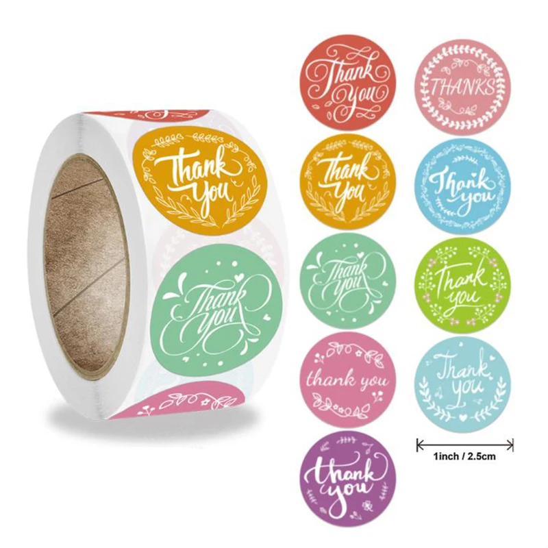 500PCS Color Artistic Labels Thank You Sticker Sealing Round Paper Stickers Stationery & Office Supply Decoration Scrapbooking
500PCS Color Artistic Labels Thank You Sticker Sealing Round Paper Stickers Stationery & Office Supply Decoration Scrapbooking