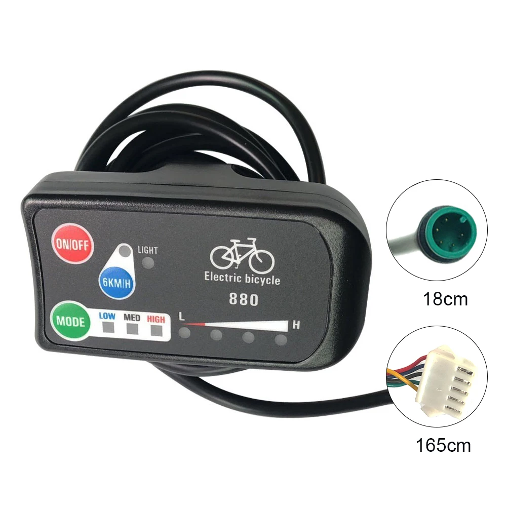 36V/48V Electric Bike LED Display LED880 Electric Bicycle KT E-Bike Control Panel Electric Controller Bicycle Accessories
36V/48V Electric Bike LED Display LED880 Electric Bicycle KT E-Bike Control Panel Electric Controller Bicycle Accessories