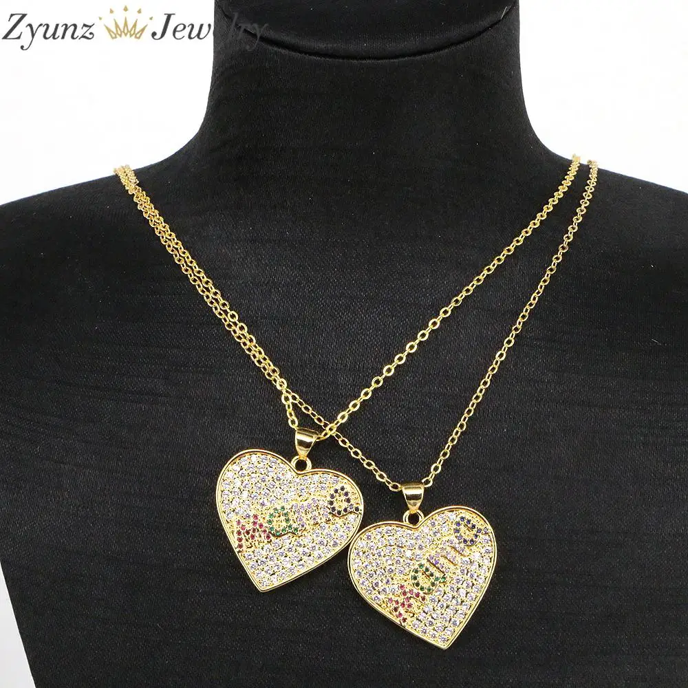 10PCS, Fashion Crystal Mama Letters Heart Necklace For Women Gold color Mom Pendant Necklace Wholesale Jewelry Mother's Day Gift
10PCS, Fashion Crystal Mama Letters Heart Necklace For Women Gold color Mom Pendant Necklace Wholesale Jewelry Mother's Day Gift