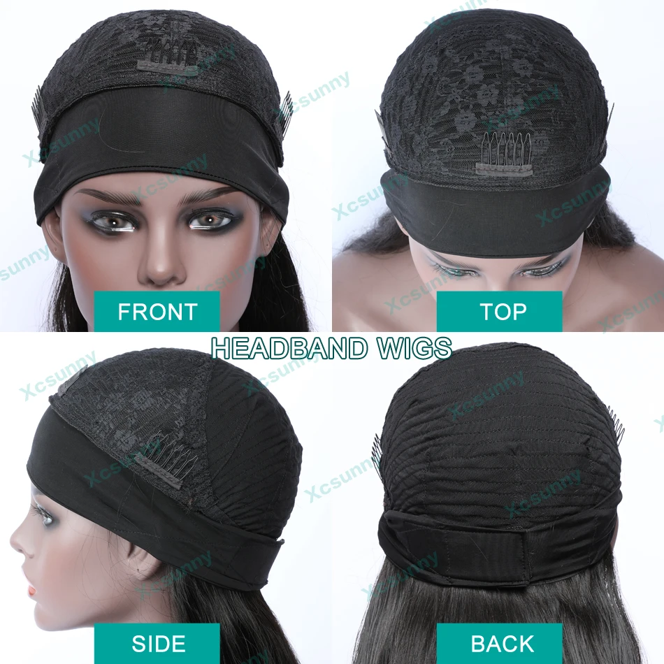 Curly Headband Wig Human Hair Colored Ombre 1B 27 Blonde Wig Glueless 22" Remy Brazilian Full Machine Made Wig For Women xcsunny
Curly Headband Wig Human Hair Colored Ombre 1B 27 Blonde Wig Glueless 22" Remy Brazilian Full Machine Made Wig For Women xcsunny