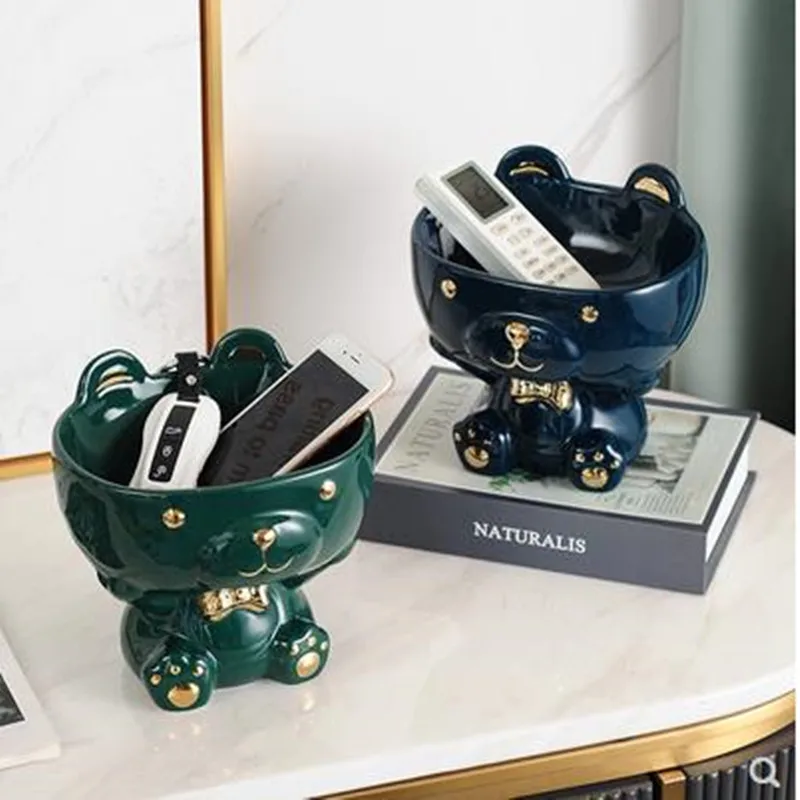 Nordic decorative storage box, cute bear small ornaments, home office desktop decoration crafts, key candy box
Nordic decorative storage box, cute bear small ornaments, home office desktop decoration crafts, key candy box