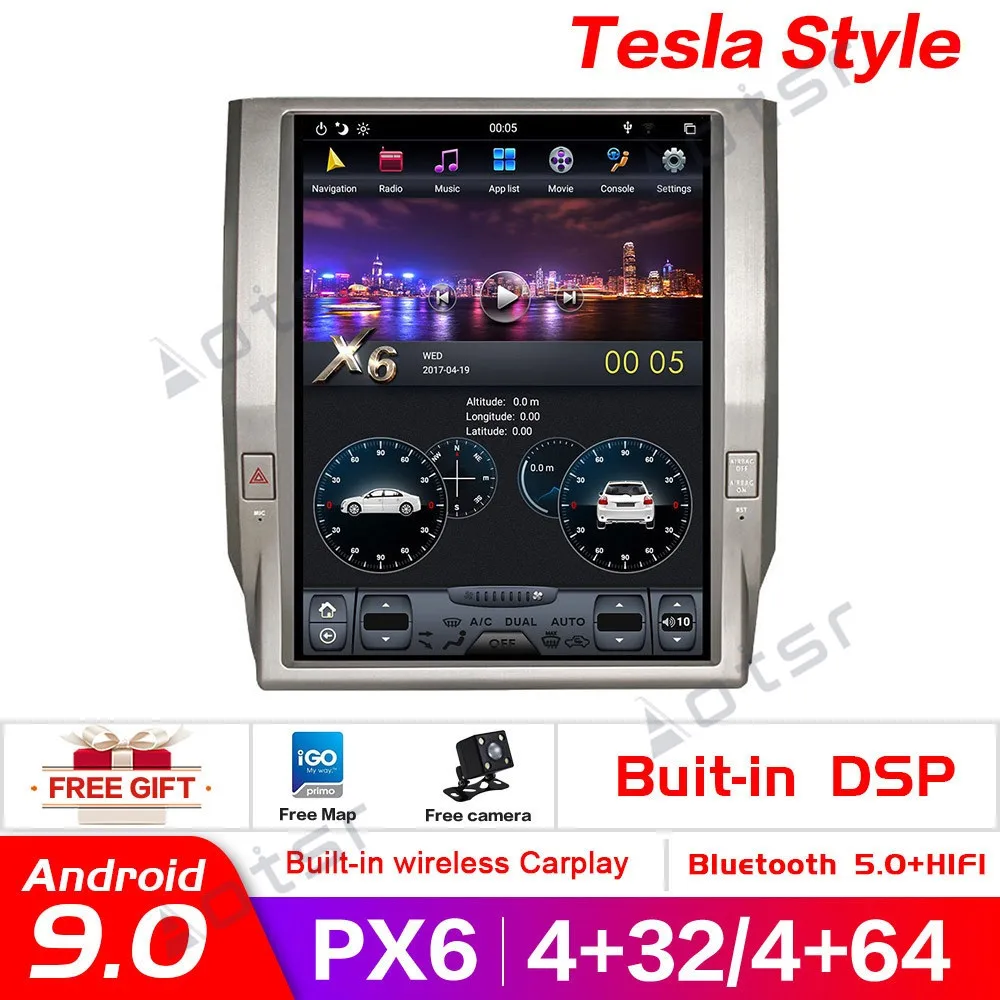 Android 9.0 Vertical sceen Tesla style Car GPS Navigation For Toyota Tundra 2014+ headunit Multimedia player radio tape recorder 
Android 9.0 Vertical sceen Tesla style Car GPS Navigation For Toyota Tundra 2014+ headunit Multimedia player radio tape recorder