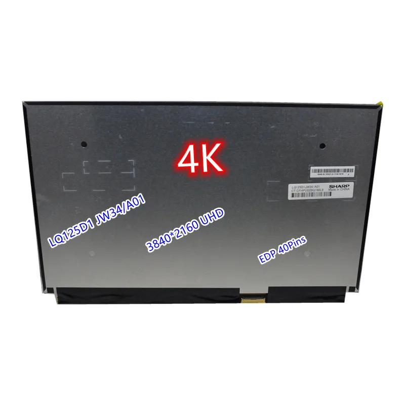 LQ125D1JW34 A03 12.5 inch 4K lcd 3840*2160 UHD IPS LCD Slim Panel eDP interface 40 pins
LQ125D1JW34 A03 12.5 inch 4K lcd 3840*2160 UHD IPS LCD Slim Panel eDP interface 40 pins