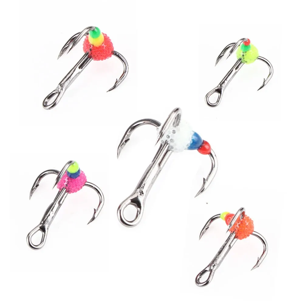 5pcs High Carbon Steel Winter Ice Fishing Luminous Three Hooks Overturned Barbed Trebles Bionic Bait 6/8/12/14# Tackle Pesca
5pcs High Carbon Steel Winter Ice Fishing Luminous Three Hooks Overturned Barbed Trebles Bionic Bait 6/8/12/14# Tackle Pesca