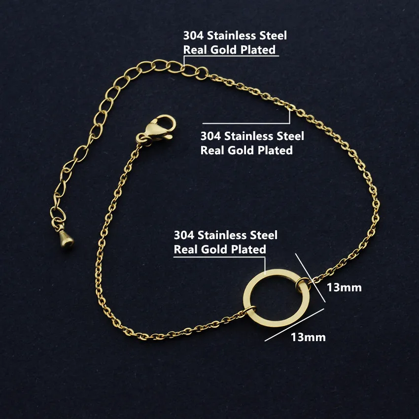 Wholesale 10 New to Circle Bracelet Romantic Woman Geometry Bracelet Stainless Steel Jewelry Birthday Gift
Wholesale 10 New to Circle Bracelet Romantic Woman Geometry Bracelet Stainless Steel Jewelry Birthday Gift