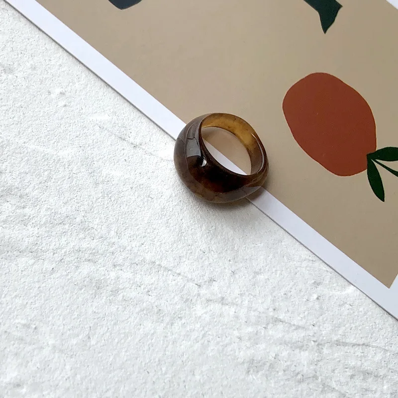 1 PC Korea Chic Retro Resin Ring for Women Wedding Bands Party Birthday Resin Ring Jewelry Gifts Accessories
1 PC Korea Chic Retro Resin Ring for Women Wedding Bands Party Birthday Resin Ring Jewelry Gifts Accessories