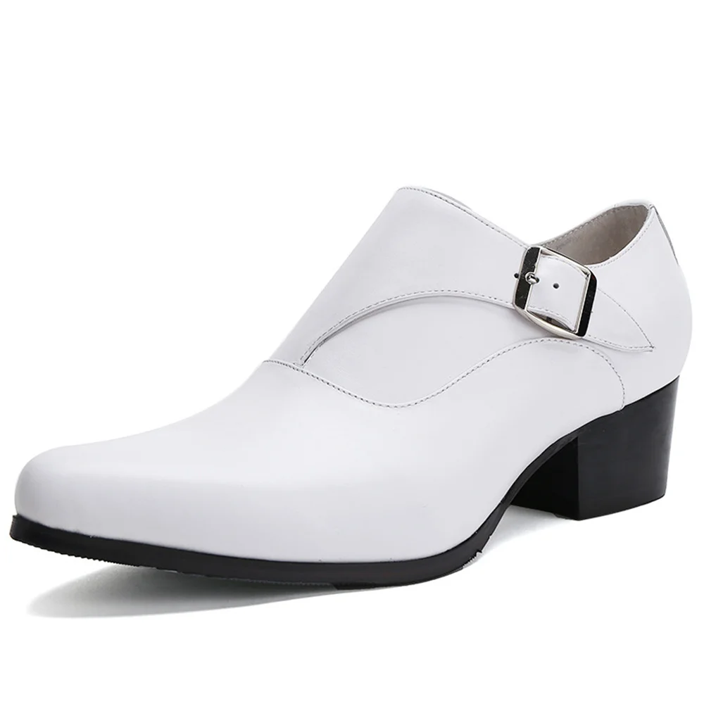 England Trendy Buckle Leather Dress Men Shoes Black White Pointed Toe Slip-On Office Career Work Size 36-44
England Trendy Buckle Leather Dress Men Shoes Black White Pointed Toe Slip-On Office Career Work Size 36-44