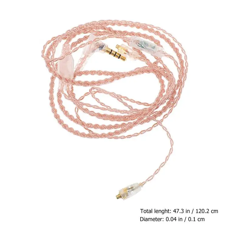 Durable Audio Cable Metal Earphone Wire MMCX 3.5mm Plug Headset Cable Line Curved Insert Transparent Headphone Cable 
Durable Audio Cable Metal Earphone Wire MMCX 3.5mm Plug Headset Cable Line Curved Insert Transparent Headphone Cable
