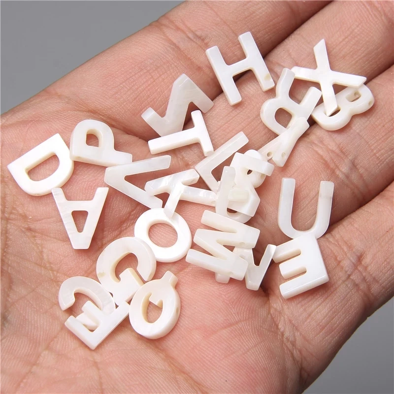 1pc Shell Alphabet Accessories Initial Pendant A-Z Letters Natural White Shell DIY Letter Jewelry Making Wholesale Name Pendant
1pc Shell Alphabet Accessories Initial Pendant A-Z Letters Natural White Shell DIY Letter Jewelry Making Wholesale Name Pendant