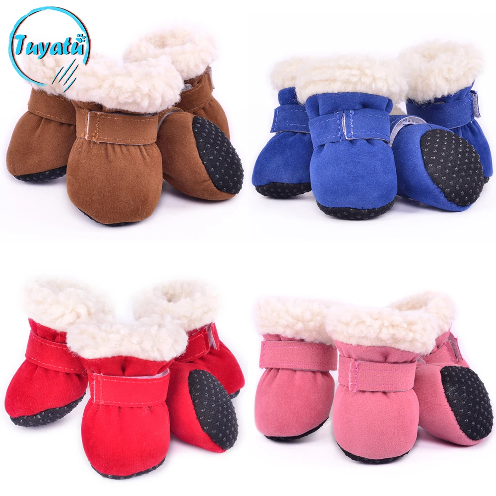 Обувь для домашних питомцев для больших и маленьких собак, зимняя Нескользящая Толстая обувь, пушистая плюшевая цветная теплая обувь для ко... 
Обувь для домашних питомцев для больших и маленьких собак, зимняя Нескользящая Толстая обувь, пушистая плюшевая цветная теплая обувь для ко...