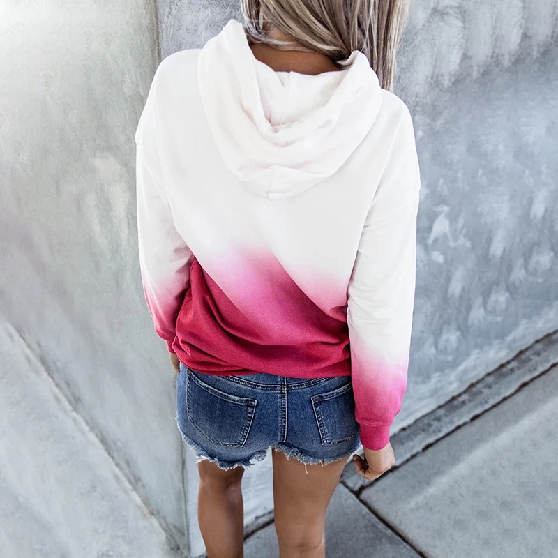 Gradient Print Sweatshirt Tops Sport Hoodies Women Autumn Fall Hooded Fitness Workout Loose Clothes Long Sleeve Pullovers Hoodie
Gradient Print Sweatshirt Tops Sport Hoodies Women Autumn Fall Hooded Fitness Workout Loose Clothes Long Sleeve Pullovers Hoodie