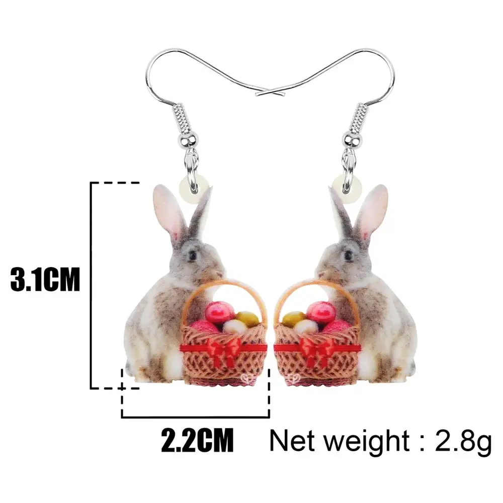 Bonsny Acrylic Easter Eggs Hare Rabbit Bunny Pet Earrings Big Animal Dangle Drop Jewelry For Women Girls Classic Gift Decoration
Bonsny Acrylic Easter Eggs Hare Rabbit Bunny Pet Earrings Big Animal Dangle Drop Jewelry For Women Girls Classic Gift Decoration