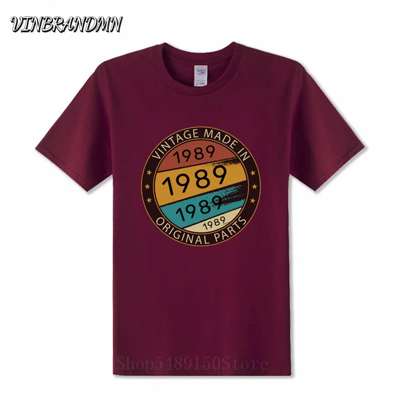 Vintage 1989 Printed T-Shirt Cotton Tops Summer Stylish O-Neck Short Sleeve Men's T Shirt Loose Casual Tshirt Dropshipping Homme
Vintage 1989 Printed T-Shirt Cotton Tops Summer Stylish O-Neck Short Sleeve Men's T Shirt Loose Casual Tshirt Dropshipping Homme