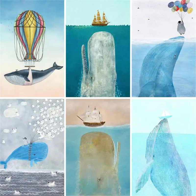 GATYZTORY Painting By Numbers For Adults blue whale Animals Frame Paintings on Canvas Picture Oil Paint By Number DIY Gift Home
GATYZTORY Painting By Numbers For Adults blue whale Animals Frame Paintings on Canvas Picture Oil Paint By Number DIY Gift Home