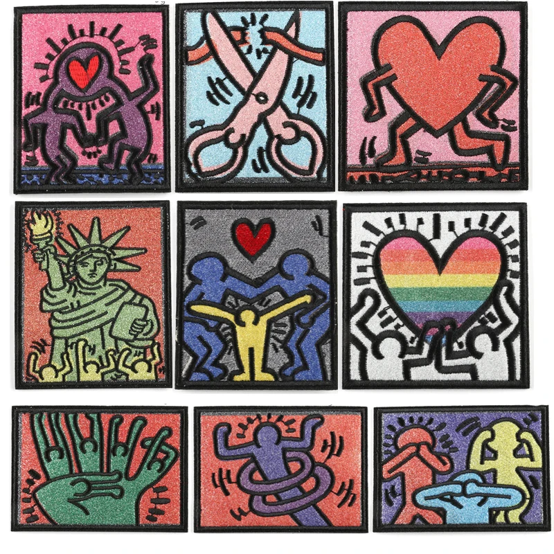 Scissors Rainbow Heart People Embroidered 3D Patches Applique DIY Iron on Transfers Patch for Clothing Sticker Sewing Patterns
Scissors Rainbow Heart People Embroidered 3D Patches Applique DIY Iron on Transfers Patch for Clothing Sticker Sewing Patterns