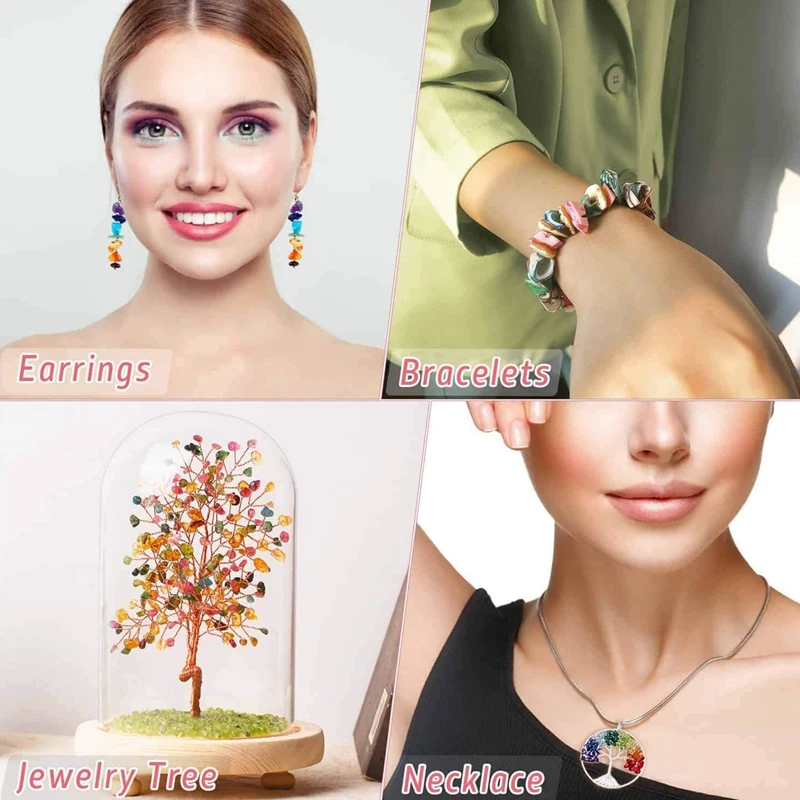 Crystal Jewelry Making Kit Ring Making Kit with Crystal Gemstone Beads Jewelry Wire and Earring Hooks for Ring Earring
Crystal Jewelry Making Kit Ring Making Kit with Crystal Gemstone Beads Jewelry Wire and Earring Hooks for Ring Earring