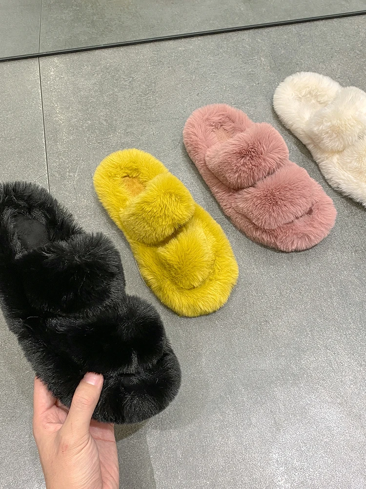 Flock Shoes Woman's Slippers Platform Luxury Slides Fur Flip Flops Low 2022 Flat Designer Soft Plush with fur Fashion Basic Autu
Flock Shoes Woman's Slippers Platform Luxury Slides Fur Flip Flops Low 2022 Flat Designer Soft Plush with fur Fashion Basic Autu