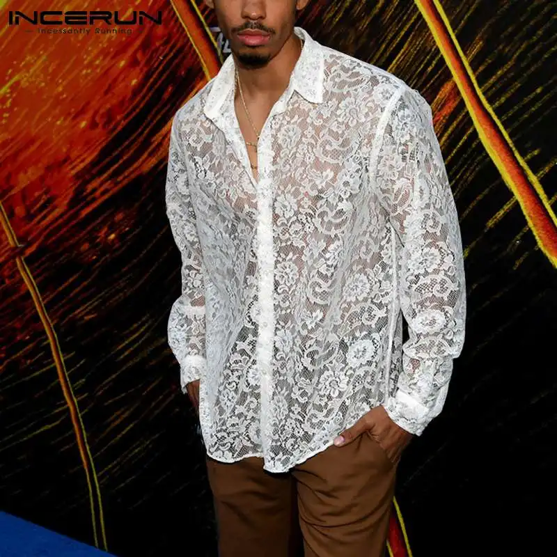 INCERUN Tops 2022 New Men Breathable Mesh Blouse Net Yarn Sexy Leisure Fashion Streetwear Dot Printing Long-sleeved Shirts S-5XL
INCERUN Tops 2022 New Men Breathable Mesh Blouse Net Yarn Sexy Leisure Fashion Streetwear Dot Printing Long-sleeved Shirts S-5XL