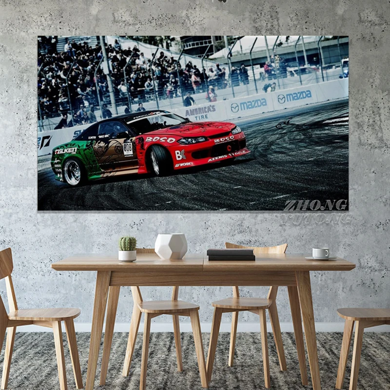 Плакаты на холсте с изображением спортивного гоночного автомобиля | Дом и сад