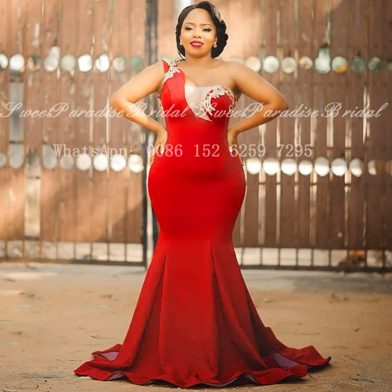 Maxi Red Mermaid Evening Dress With Appliques 2021 One Shoulder Plus Size Women Vestidos Long Prom Dresses Party Gowns
Maxi Red Mermaid Evening Dress With Appliques 2021 One Shoulder Plus Size Women Vestidos Long Prom Dresses Party Gowns