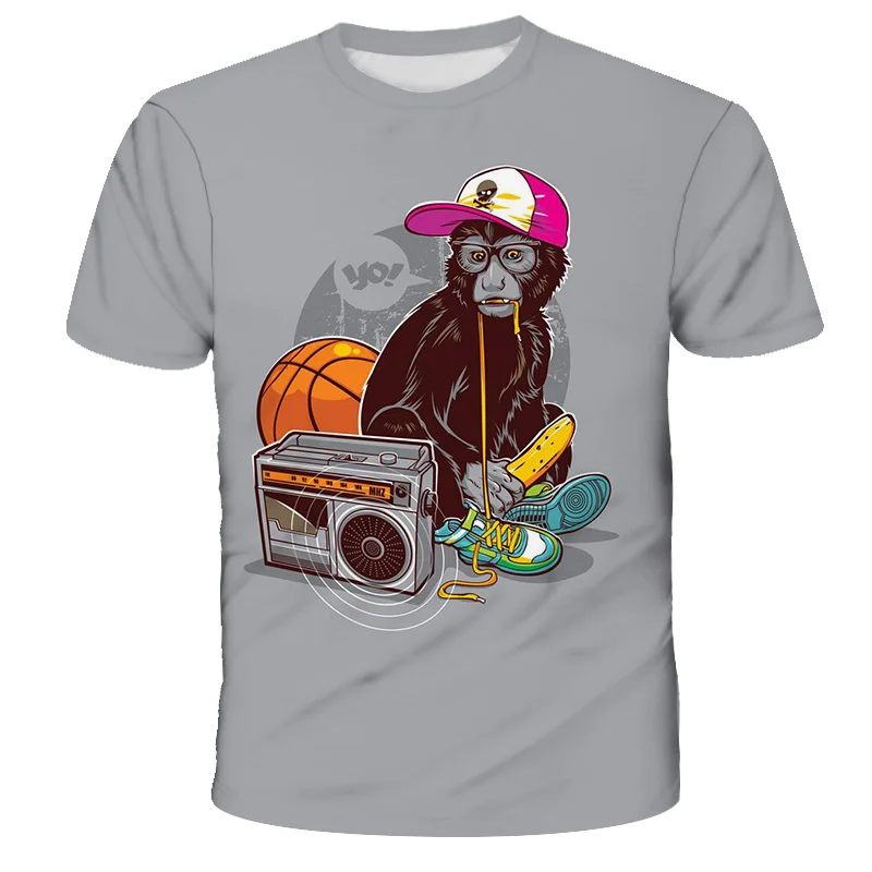 Interesting animal orangutan series boys and girls 3D printed T-shirt Harajuku style T-shirt summer super comfortable shirt4-14Y
Interesting animal orangutan series boys and girls 3D printed T-shirt Harajuku style T-shirt summer super comfortable shirt4-14Y