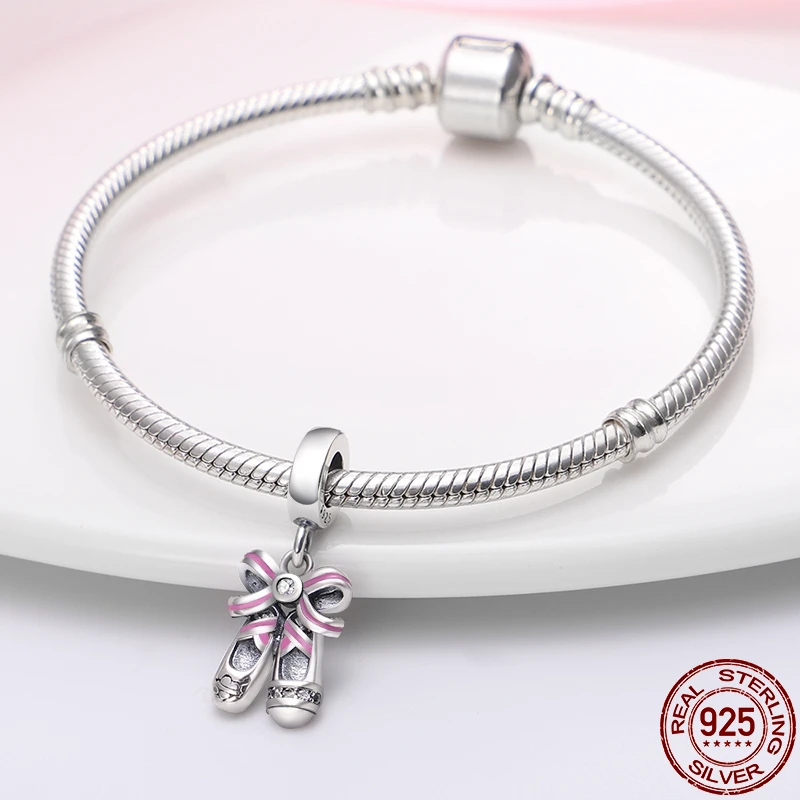 HOT SALE Trend 925 Sterling Silver Pink kids Shoes Dangle Charm Beads Fit Original Pandora Bracelet Pendant Necklace Jewelry
HOT SALE Trend 925 Sterling Silver Pink kids Shoes Dangle Charm Beads Fit Original Pandora Bracelet Pendant Necklace Jewelry