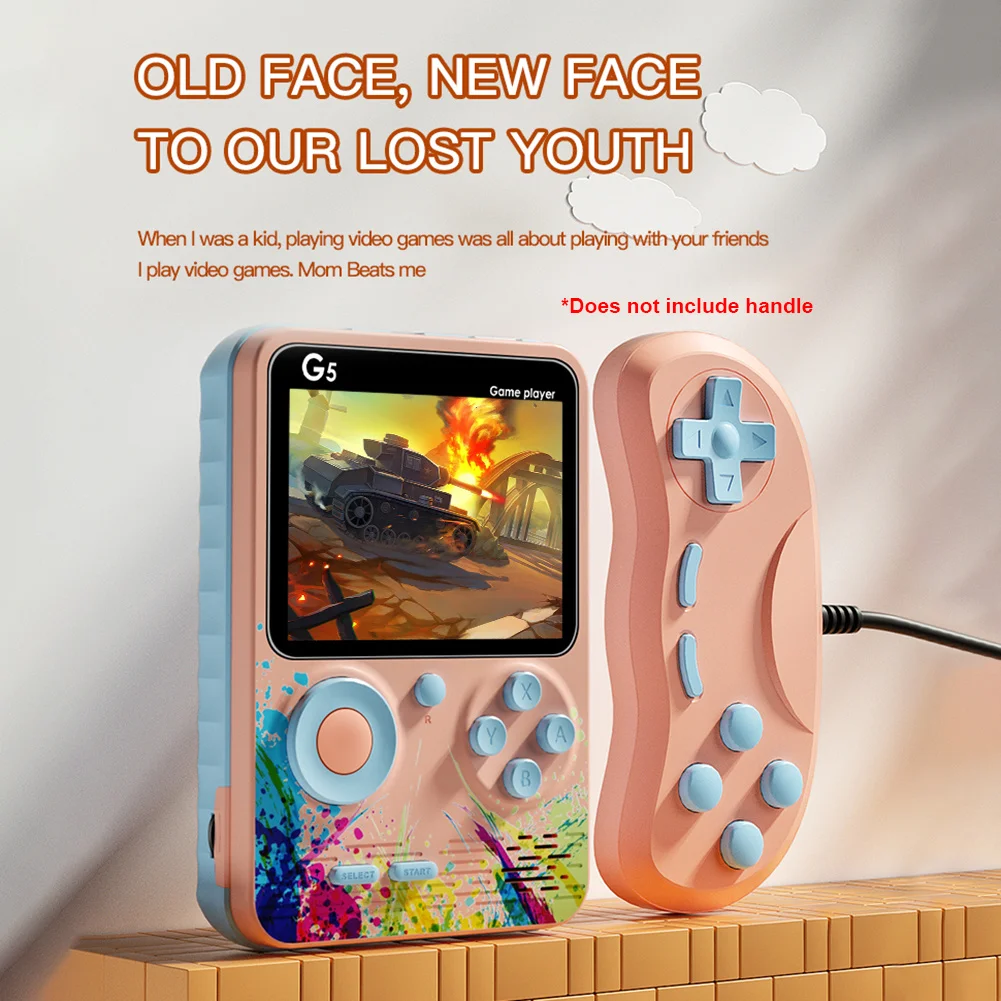 G5 USB Mini Retro Video Gaming Console Handheld Portable 3.0 Inch Large Screen Pocket Game Players Built-in 500 Classic Games
G5 USB Mini Retro Video Gaming Console Handheld Portable 3.0 Inch Large Screen Pocket Game Players Built-in 500 Classic Games