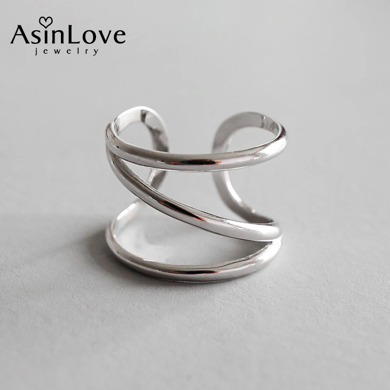 AsinLove Simple Three-Layer Line Ring Real 925 Sterling Silver Creative Handmade Designer Fine Jewelry Rings for Women Gift 2021
AsinLove Simple Three-Layer Line Ring Real 925 Sterling Silver Creative Handmade Designer Fine Jewelry Rings for Women Gift 2021