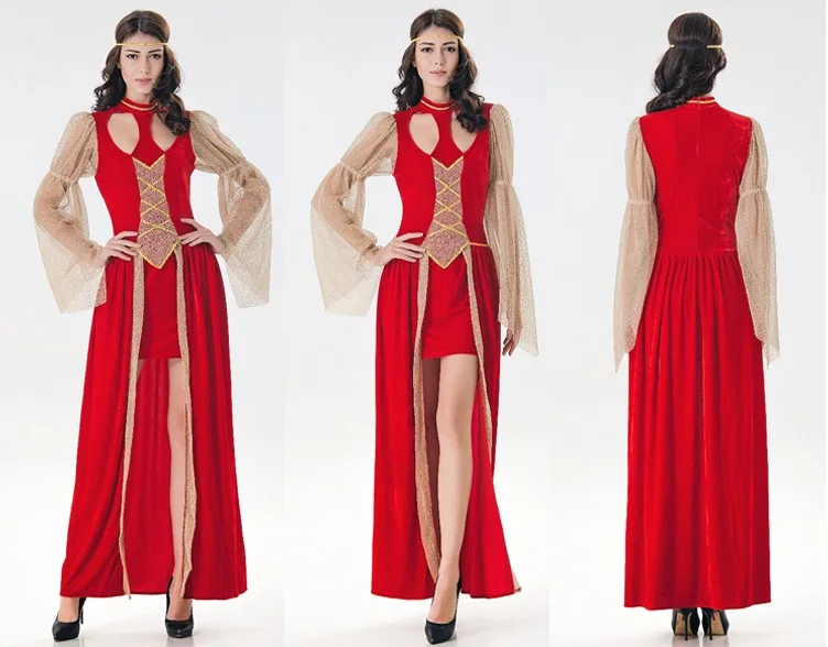 Adult Halloween Costume Show Masquerade Party Egypt Red Greek Goddess Costume
Adult Halloween Costume Show Masquerade Party Egypt Red Greek Goddess Costume