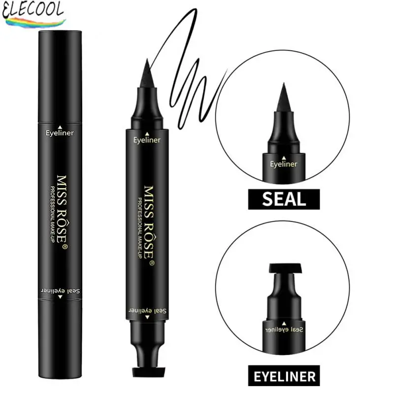ELECOOL Eyeliner Stamp Liquid Eye Liners Sealing Pen Waterproof Fast Dry Black Eyeliner Pencil Cosmetic Double-ended Eye Makeup 
ELECOOL Eyeliner Stamp Liquid Eye Liners Sealing Pen Waterproof Fast Dry Black Eyeliner Pencil Cosmetic Double-ended Eye Makeup
