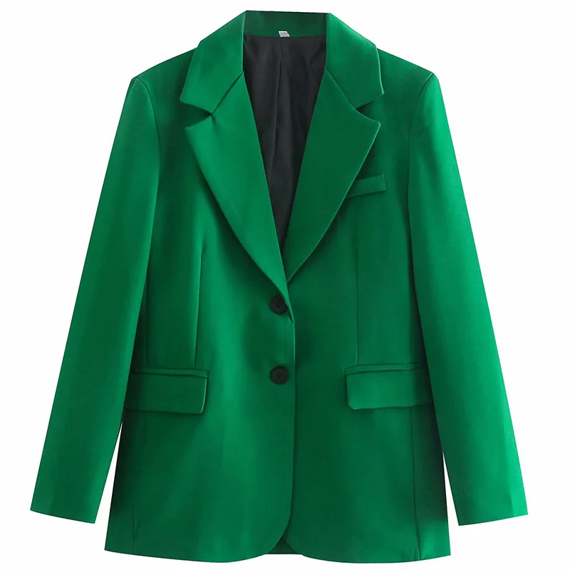 Office Wear Vintage Chic Lady Single Breasted Women Suit Jacket Solid Long Sleeve Casual Blazers Female Green Coats With Pocket
Office Wear Vintage Chic Lady Single Breasted Women Suit Jacket Solid Long Sleeve Casual Blazers Female Green Coats With Pocket