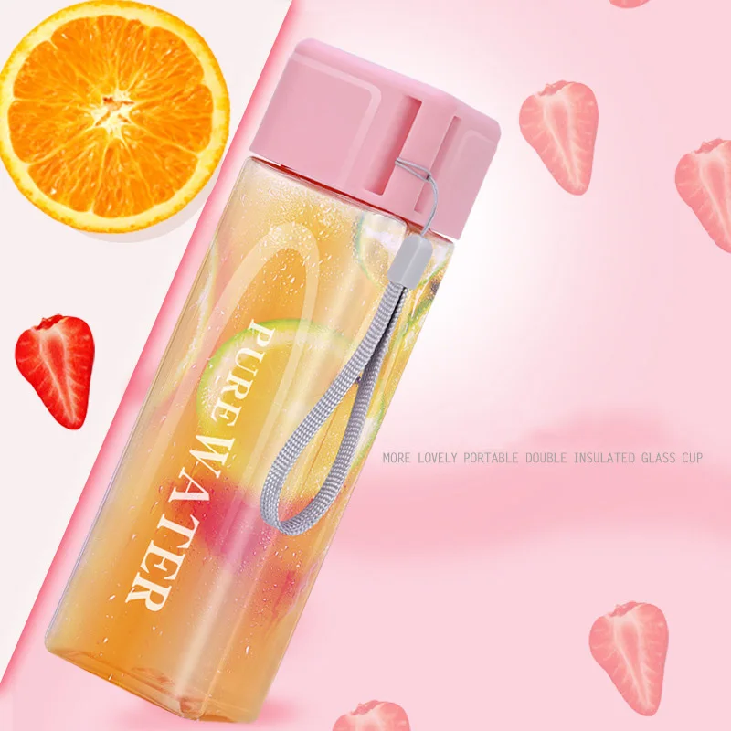 New Square Plastic Water Bottle Portable Transparent Bottle Fruit Juice Leak-proof Outdoor Sport Travel Camping Bottle
New Square Plastic Water Bottle Portable Transparent Bottle Fruit Juice Leak-proof Outdoor Sport Travel Camping Bottle