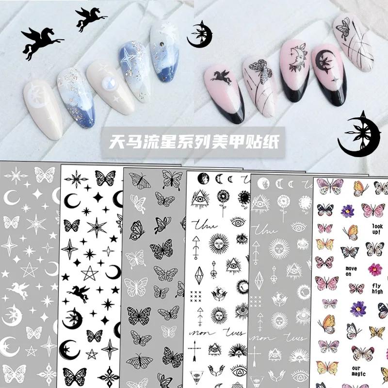 3D Nail Sticker Butterfly Starry Sky Sliders Paper Stickers For DIY Gel Polish Decoration Manicure Tattoo Nail Art Accessories
3D Nail Sticker Butterfly Starry Sky Sliders Paper Stickers For DIY Gel Polish Decoration Manicure Tattoo Nail Art Accessories