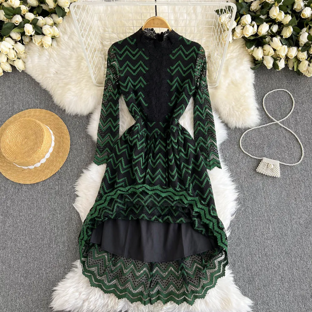 WIGADFHK 2021 Ladies Autumn New Fashion Lace Runway Dress High Quality Luxury Designer Elegant Banquet Party Dress
WIGADFHK 2021 Ladies Autumn New Fashion Lace Runway Dress High Quality Luxury Designer Elegant Banquet Party Dress