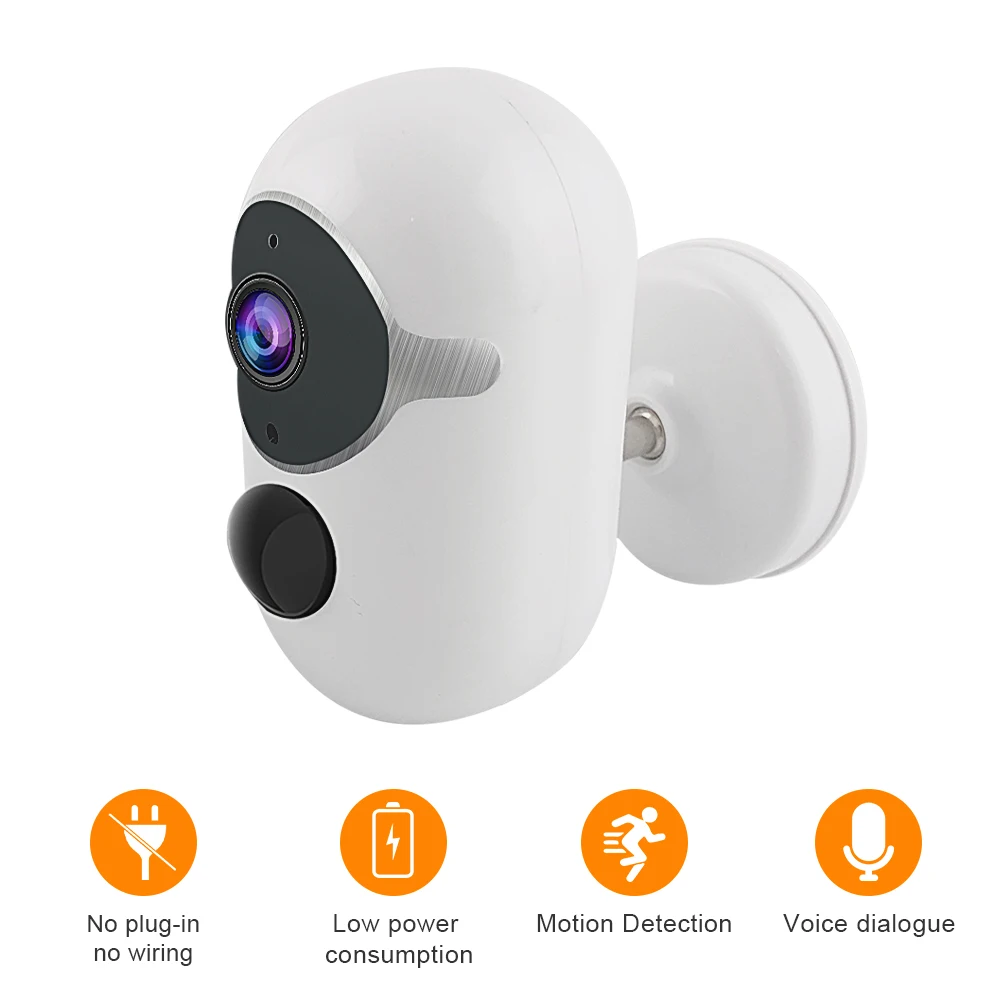 Pripaso 1080P 2.0MP Wireless Battery IP Camera Waterproof Outdoor Rechargeable Batteries Camera Can Use Solar Panel with SD Card
Pripaso 1080P 2.0MP Wireless Battery IP Camera Waterproof Outdoor Rechargeable Batteries Camera Can Use Solar Panel with SD Card