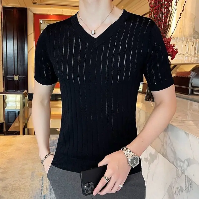 2021 summer new men's sweater casual short sleeve T-shirt ice silk thin plus fat base shirt T-shirt men
2021 summer new men's sweater casual short sleeve T-shirt ice silk thin plus fat base shirt T-shirt men